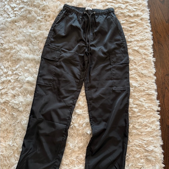 Pistola Black Cargo Pants with Elastic Waist - Picture 3 of 3